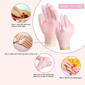 1 Pair Hands Care Gloves Moisturizing Silicone Anti Cracking Gloves