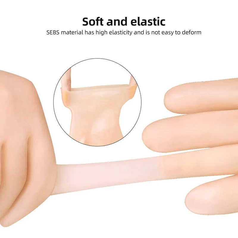 1 Pair Hands Care Gloves Moisturizing Silicone Anti Cracking Gloves