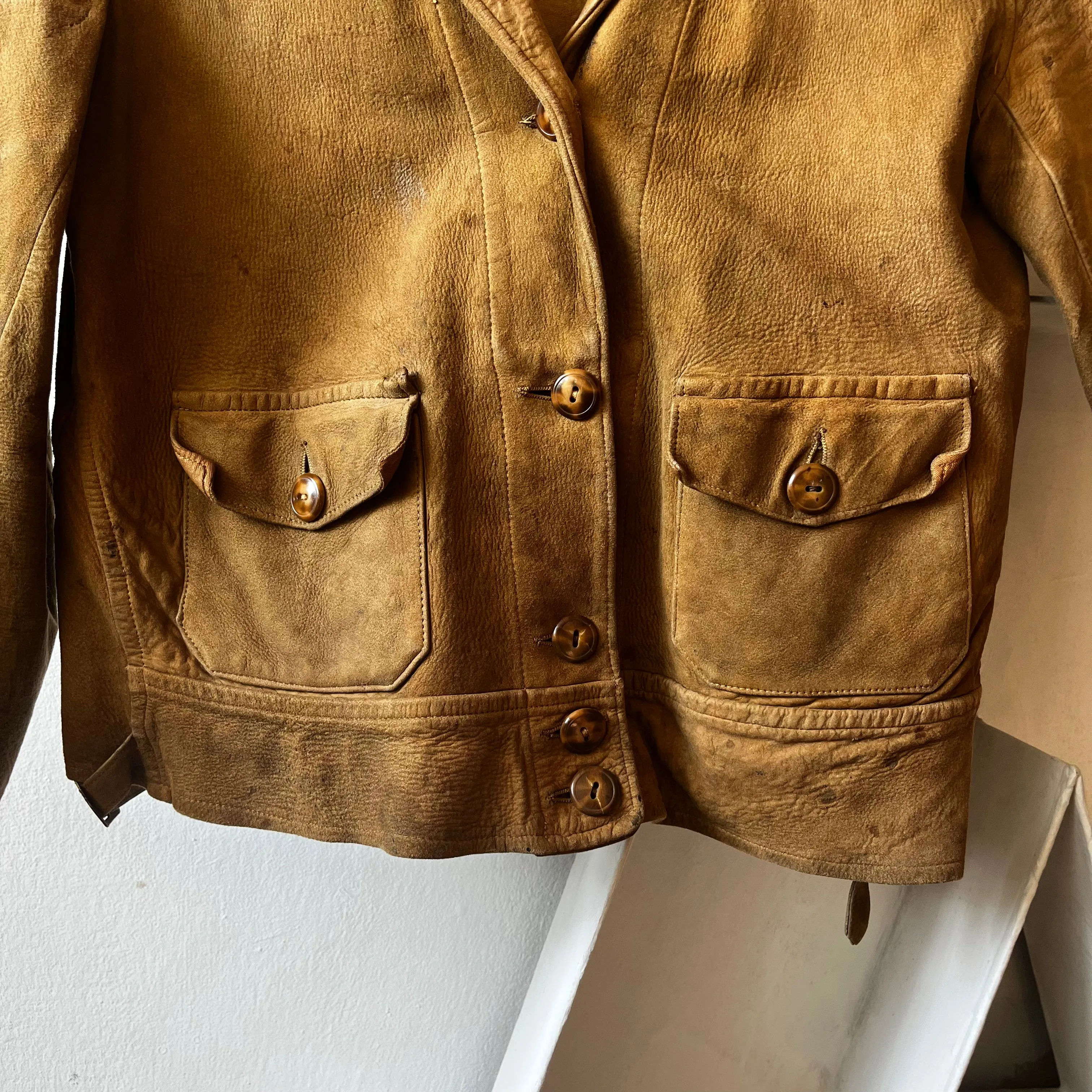 30’s Cossack Buckskin Jacket - XS