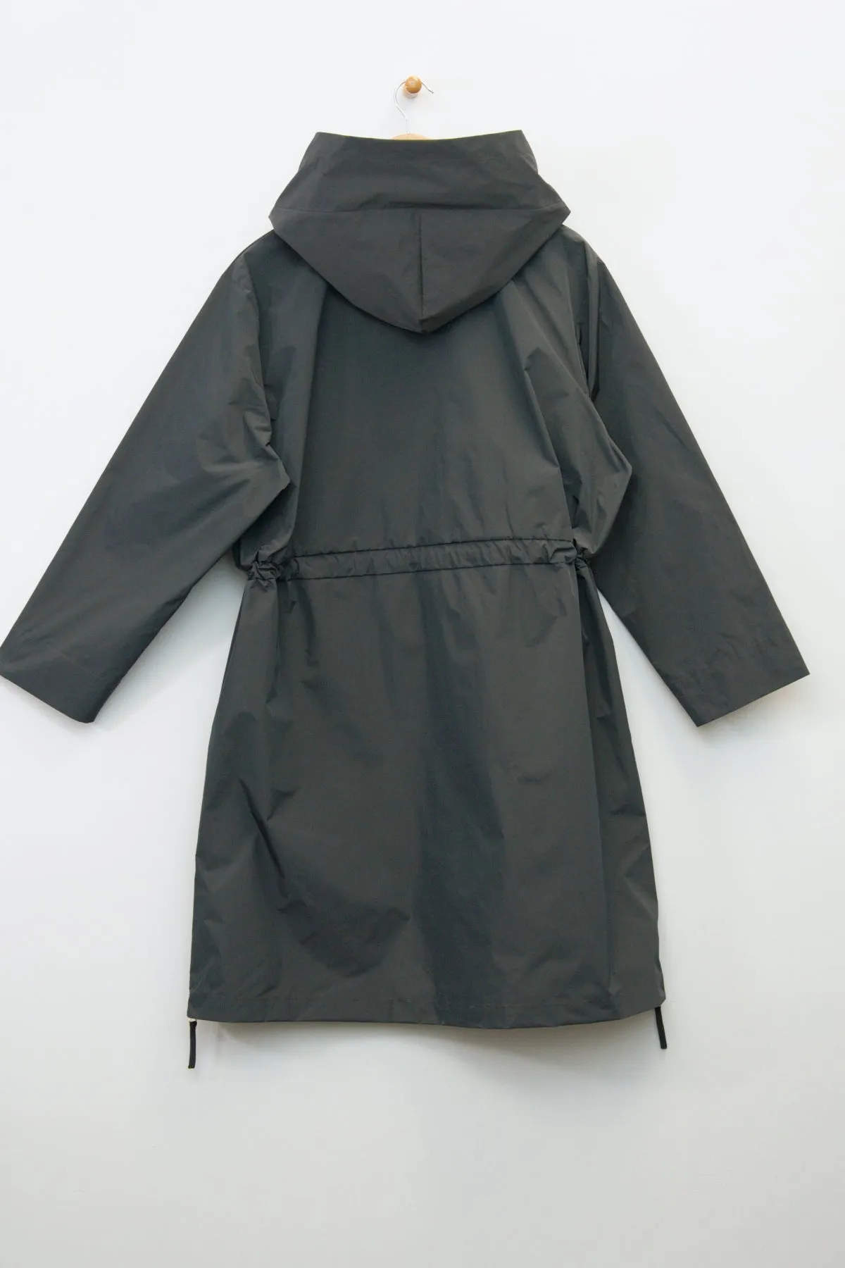 33" Hooded Straight Rain Coat