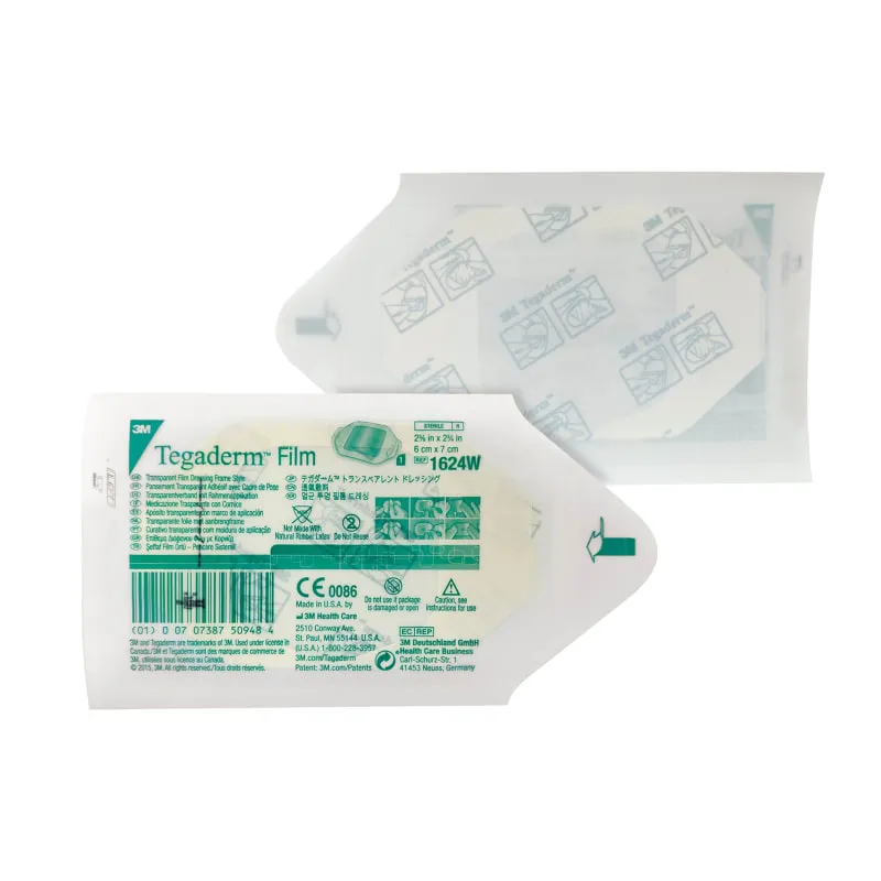 3M Tegaderm Transparent Film Dressing - 1624W (6 x 7 cm)