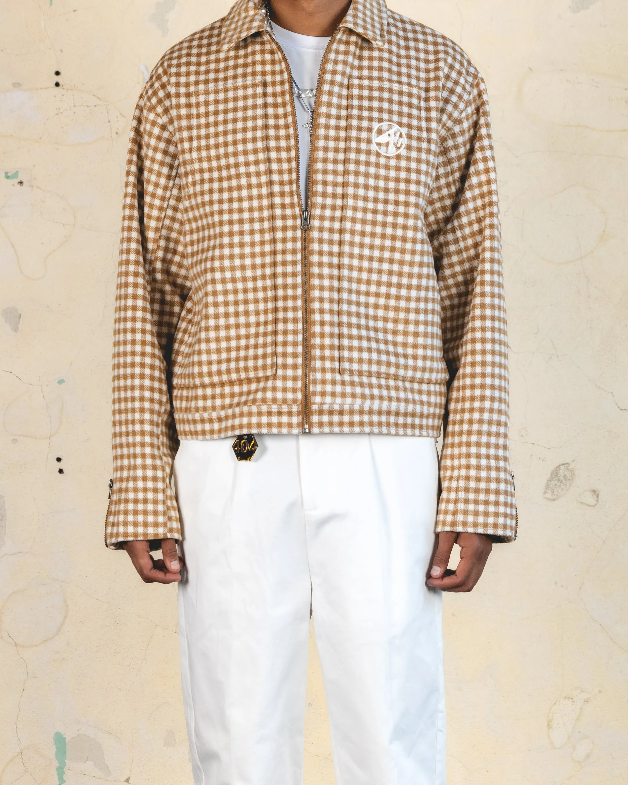 404 Studio Cropped Jacket Brown/Tan