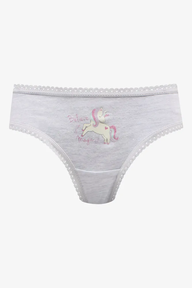 7 Pack Unicorn Bikini Panties Multi