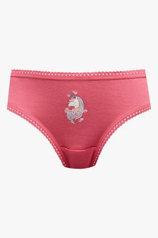 7 Pack Unicorn Bikini Panties Multi