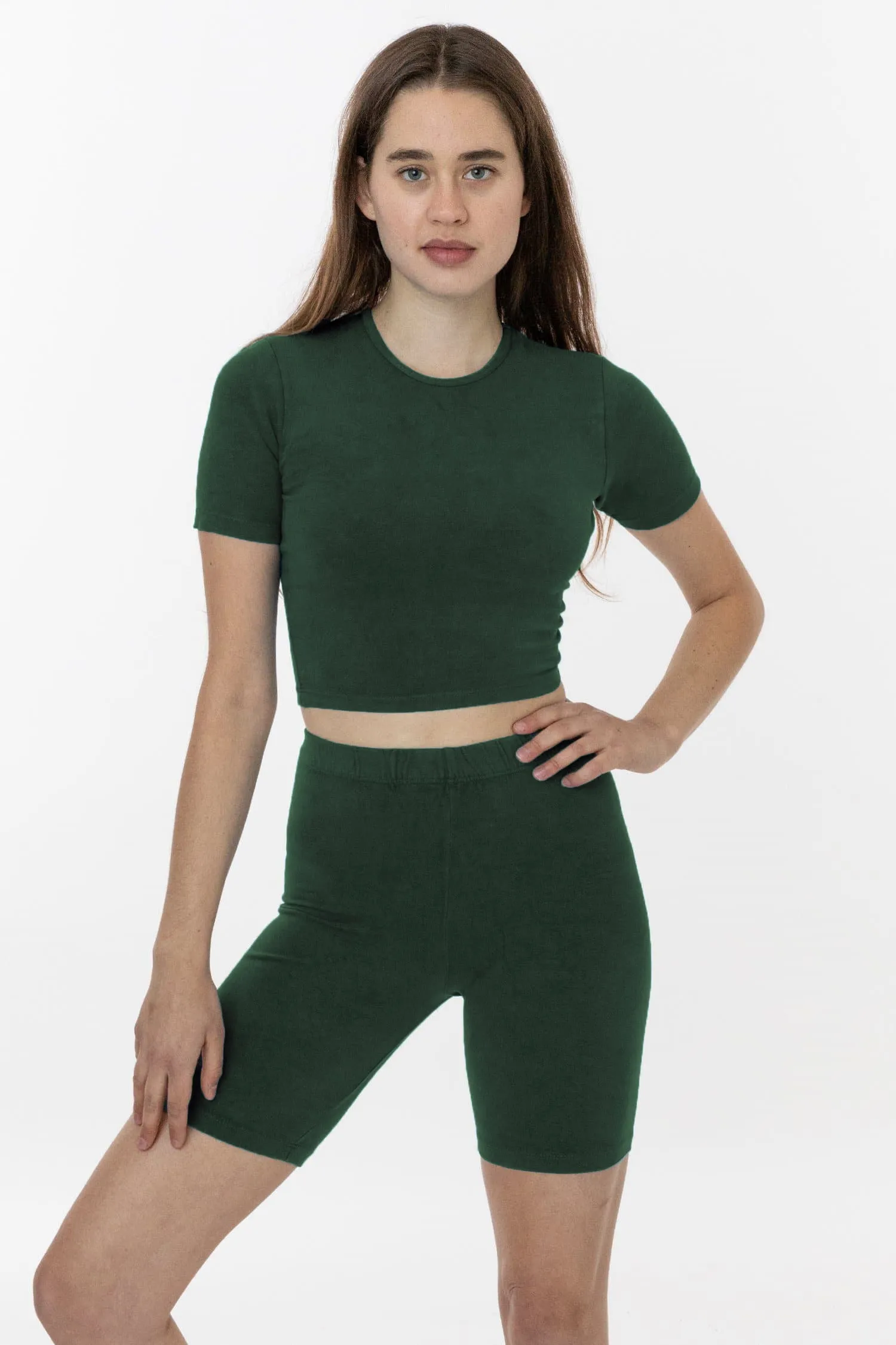 83078GD - Garment Dye Short Sleeve Crop Top