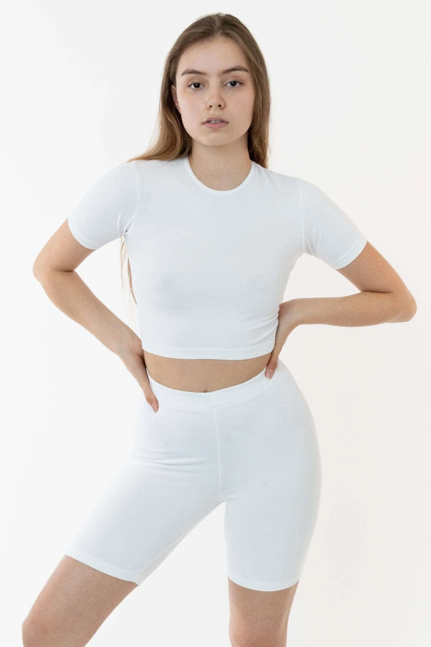 83078GD - Garment Dye Short Sleeve Crop Top