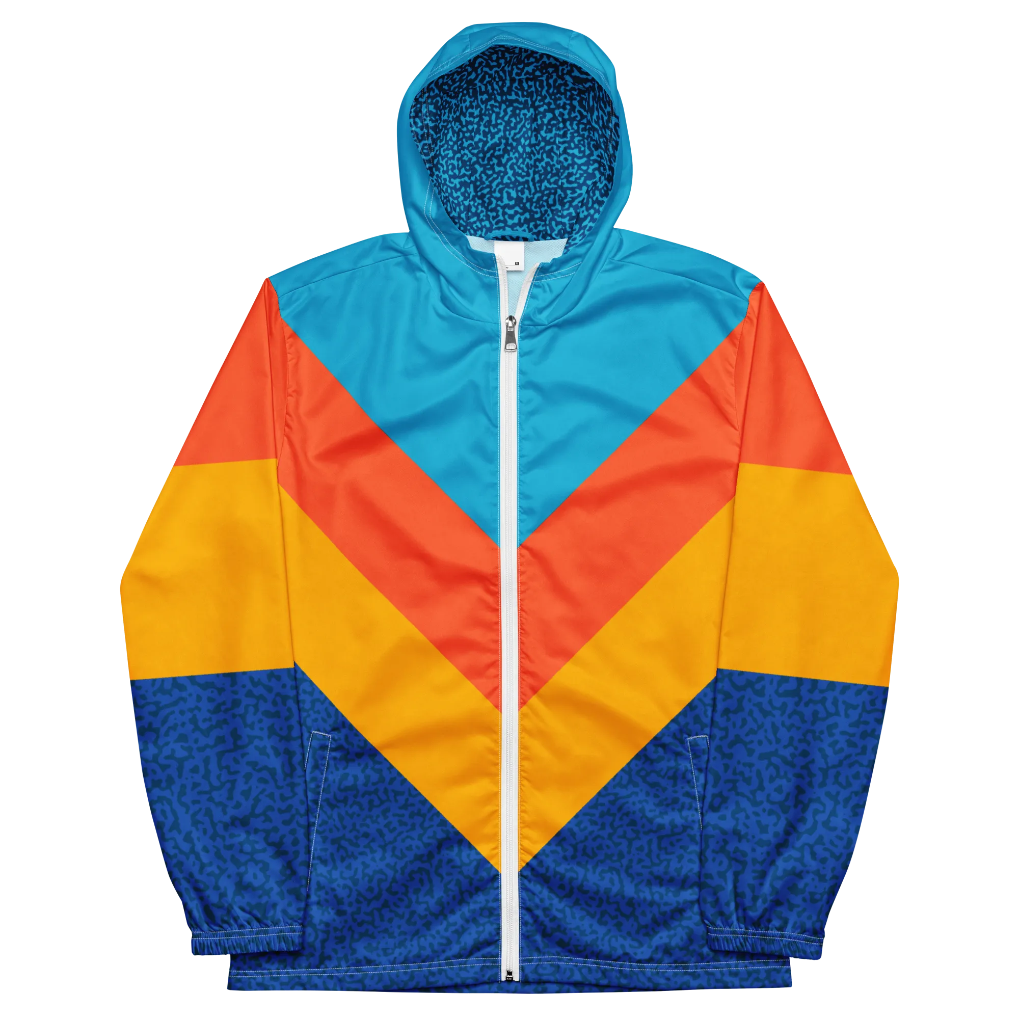 90's Blue & Orange Windbreaker