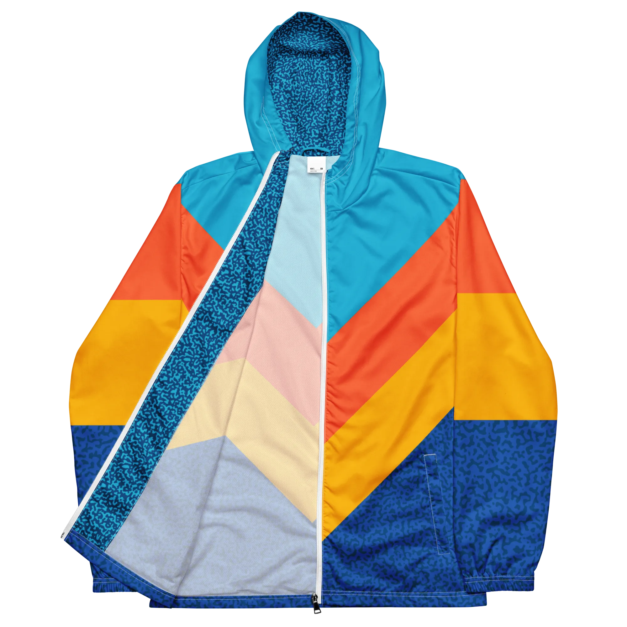 90's Blue & Orange Windbreaker