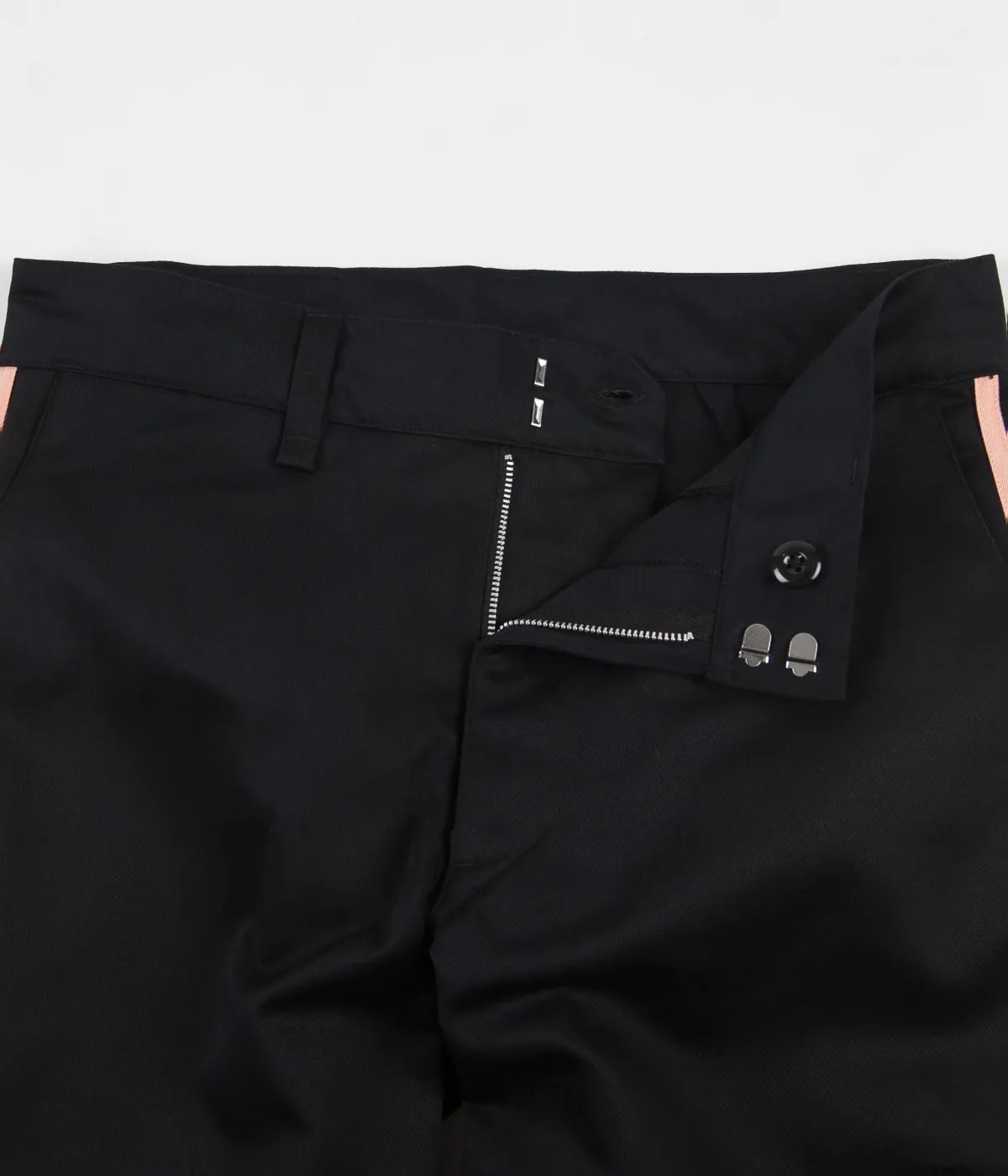 Adidas 'Nora' Chino Pants - Black / Glow Pink