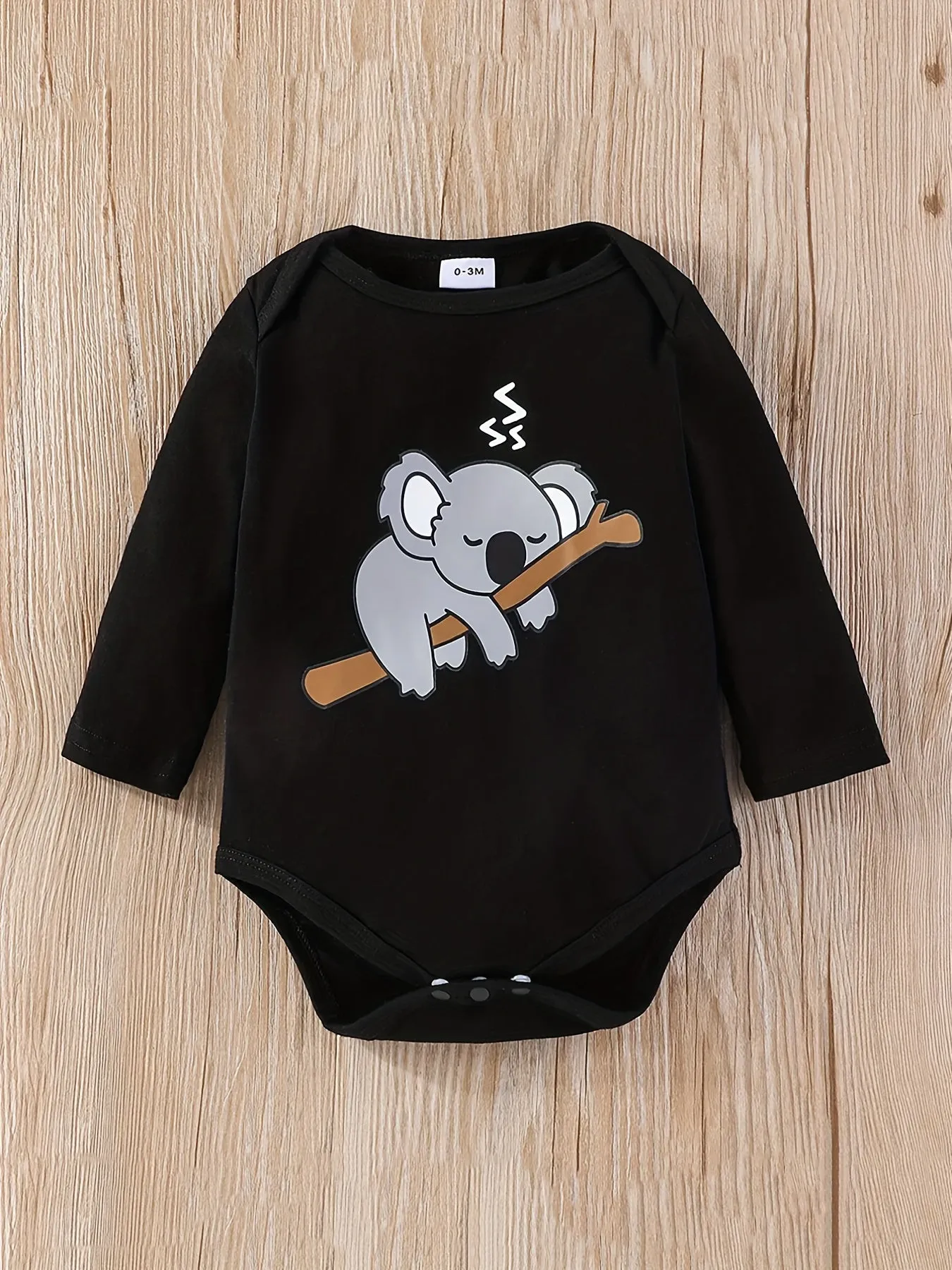 Adorable Koala Printed Baby Outfit Set with Matching Hat