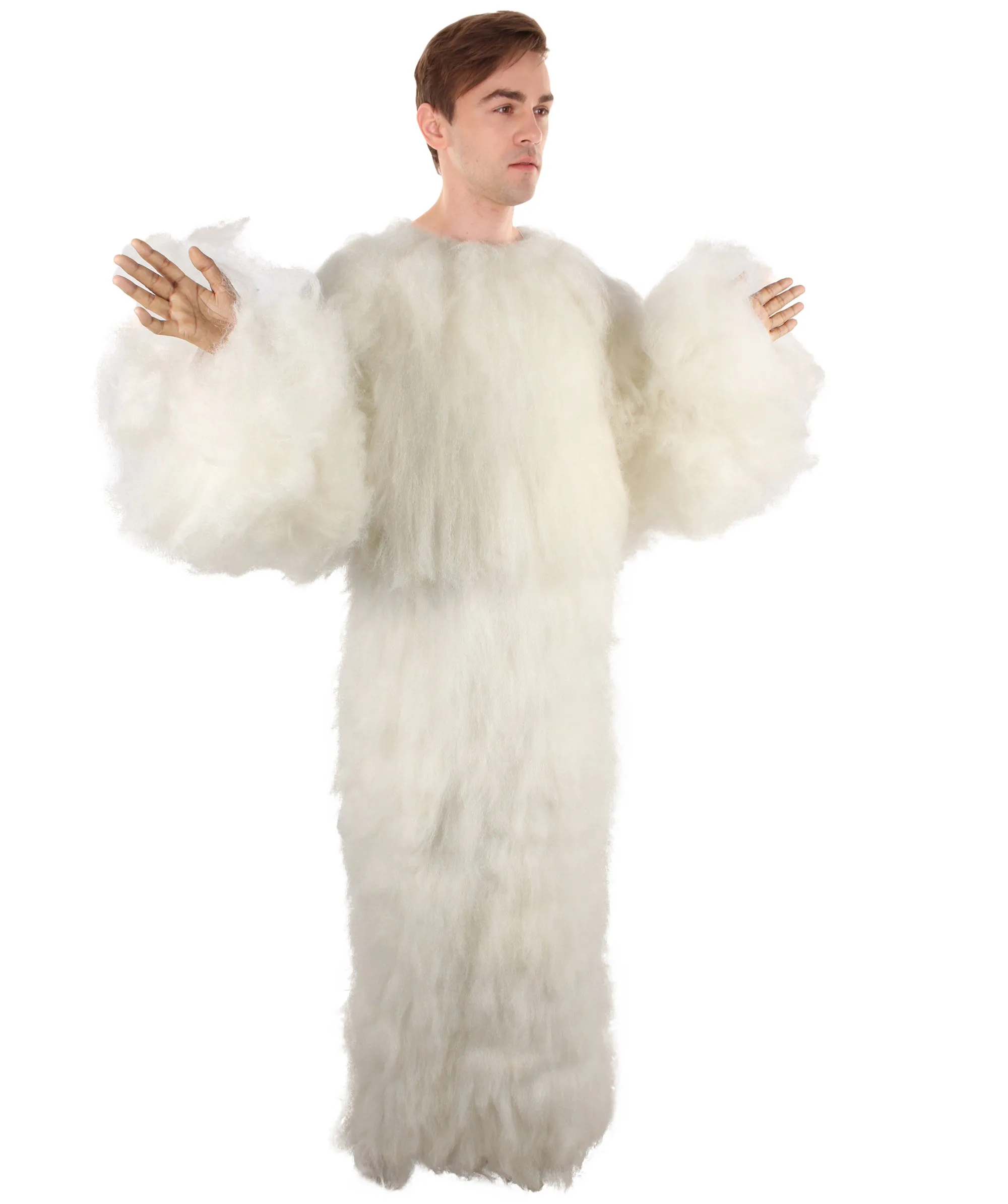 Adult Unisex White Furry British TV Naughty Cloud Costume | Best for Halloween | Flame-retardant Synthetic Fiber