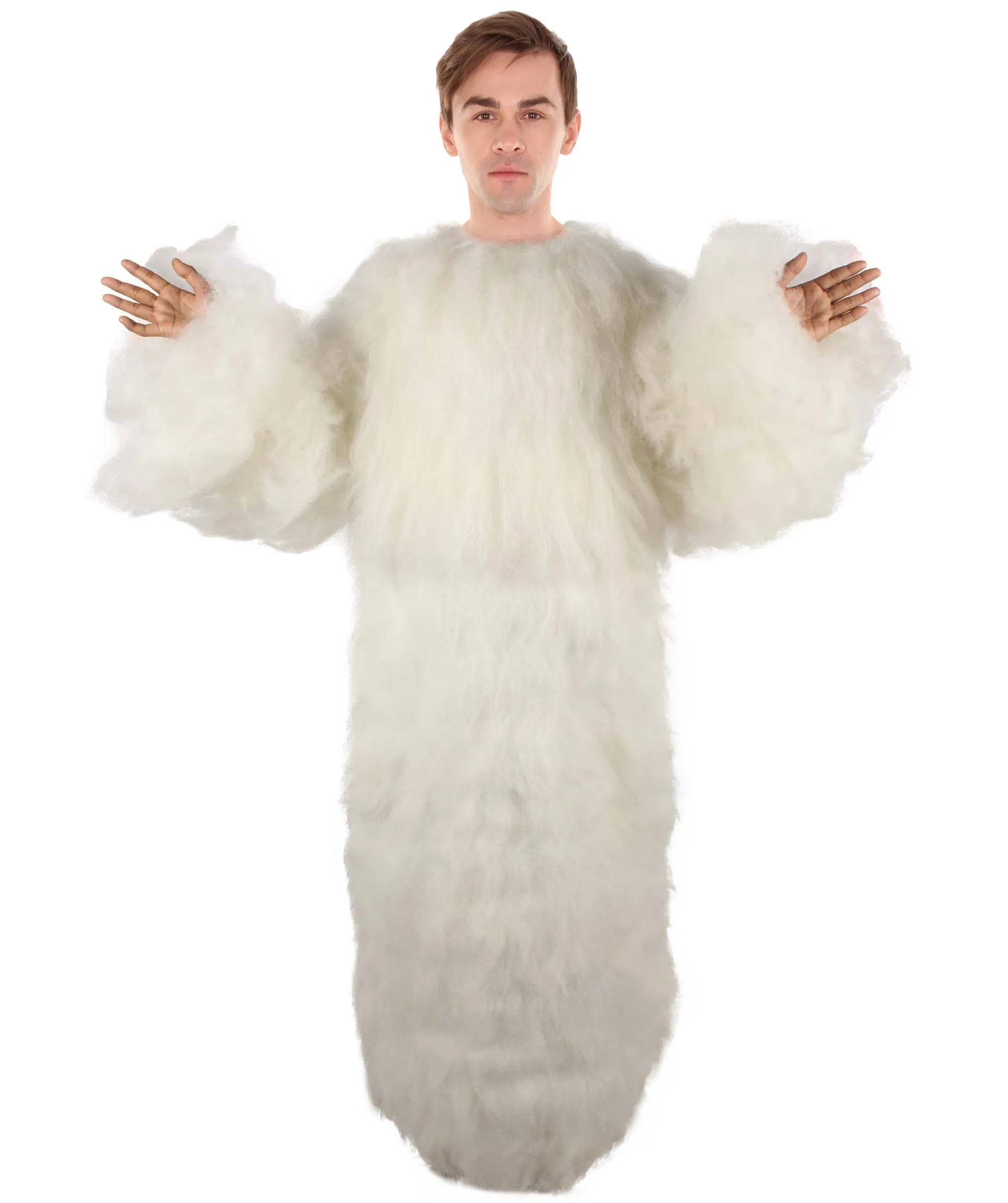 Adult Unisex White Furry British TV Naughty Cloud Costume | Best for Halloween | Flame-retardant Synthetic Fiber