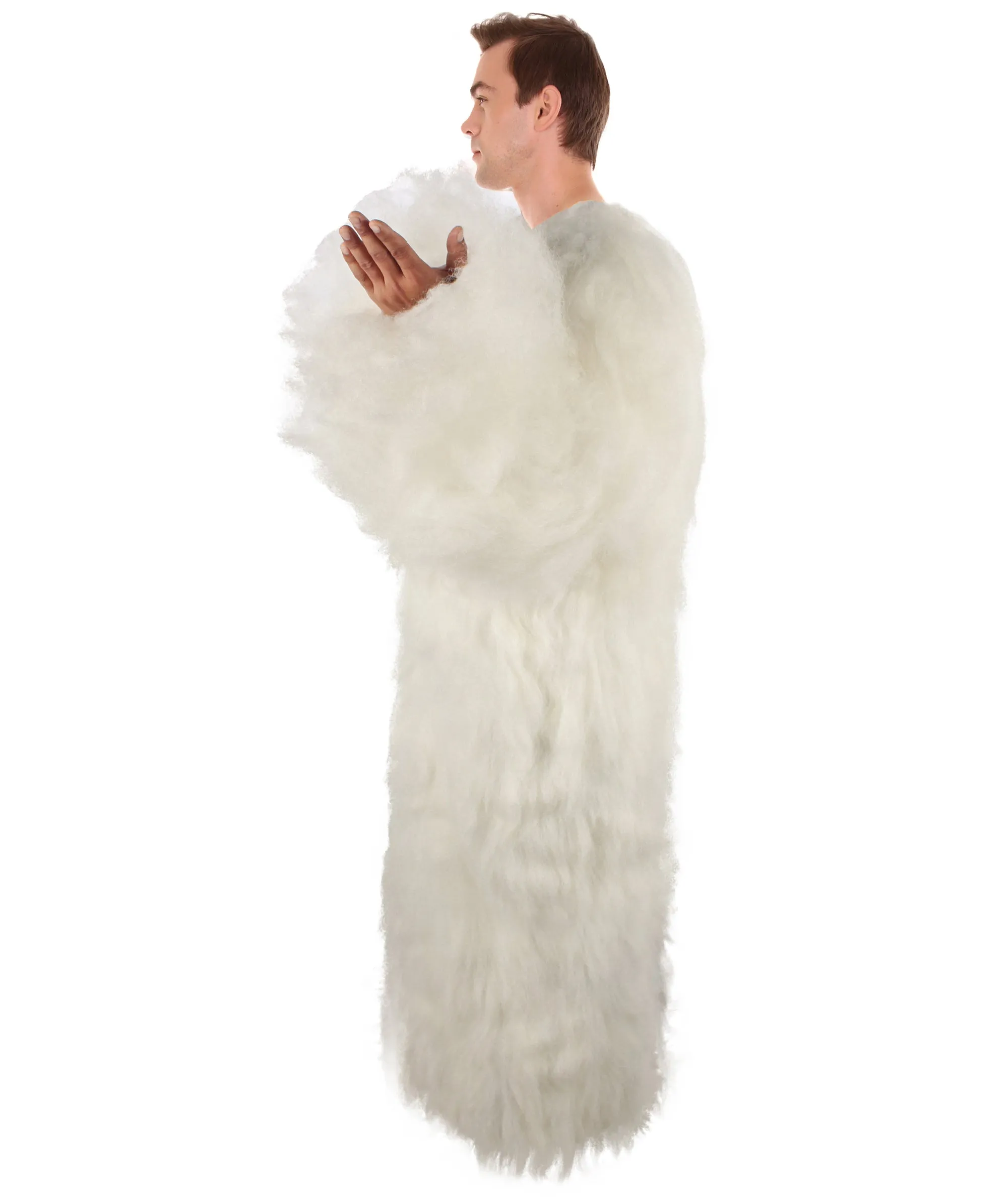 Adult Unisex White Furry British TV Naughty Cloud Costume | Best for Halloween | Flame-retardant Synthetic Fiber