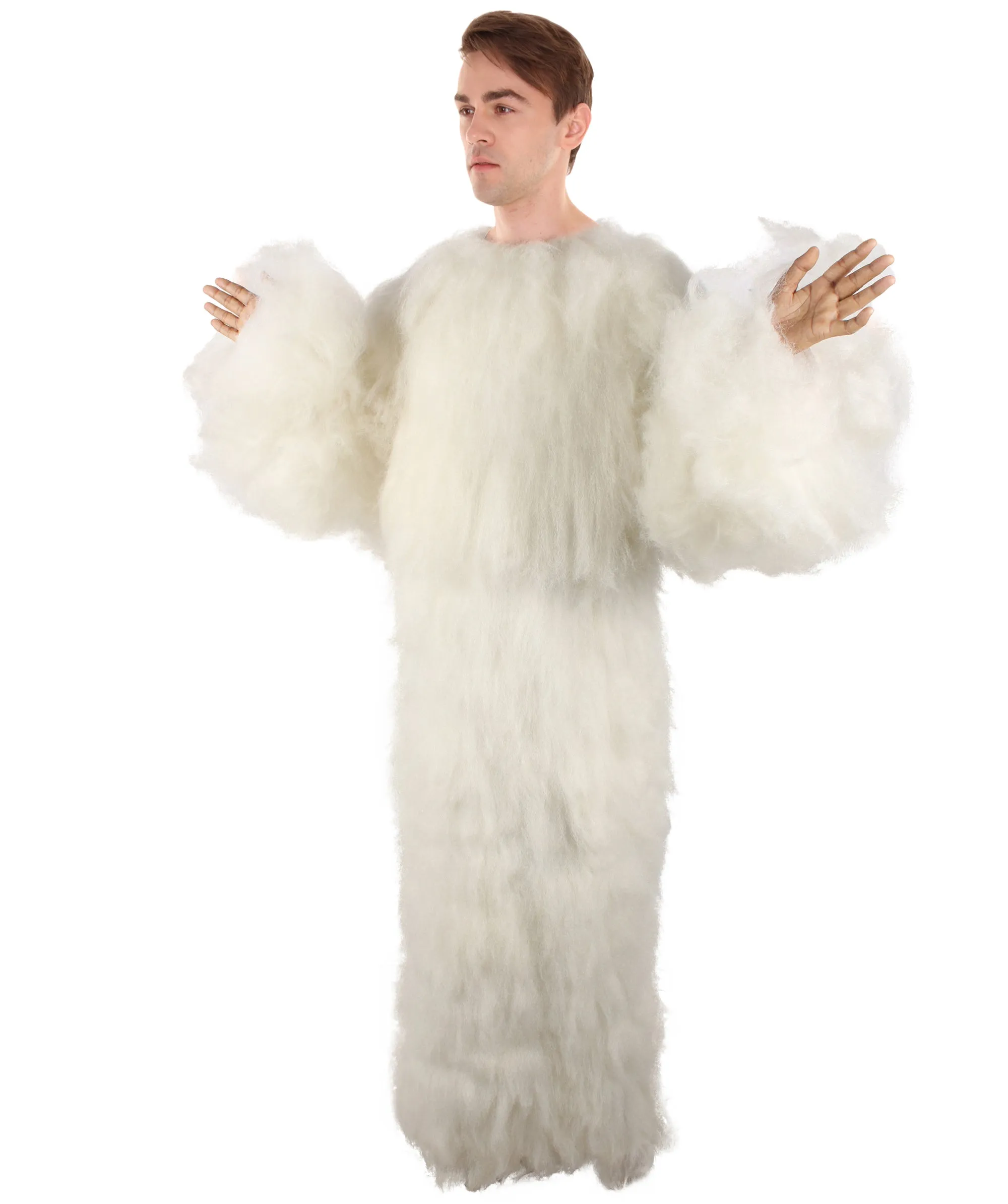 Adult Unisex White Furry British TV Naughty Cloud Costume | Best for Halloween | Flame-retardant Synthetic Fiber