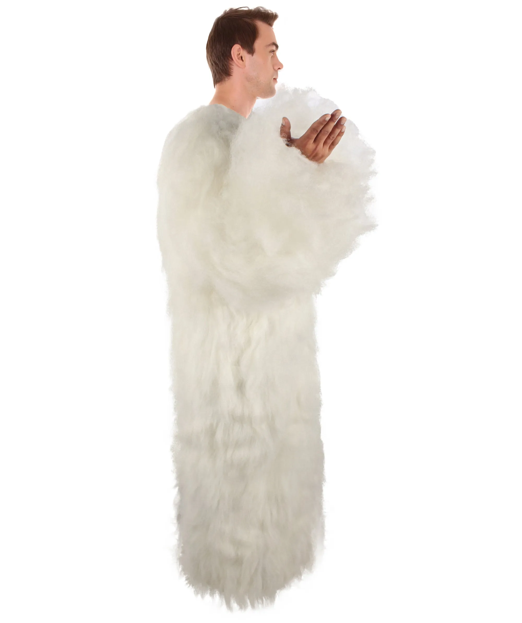 Adult Unisex White Furry British TV Naughty Cloud Costume | Best for Halloween | Flame-retardant Synthetic Fiber