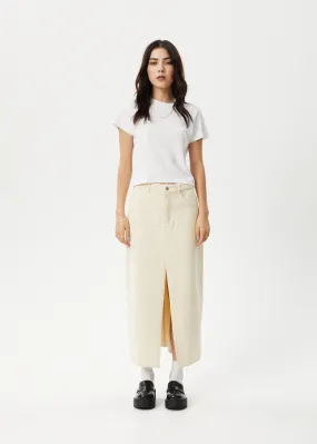 AFENDS Womens Mika - Maxi Skirt - Sand