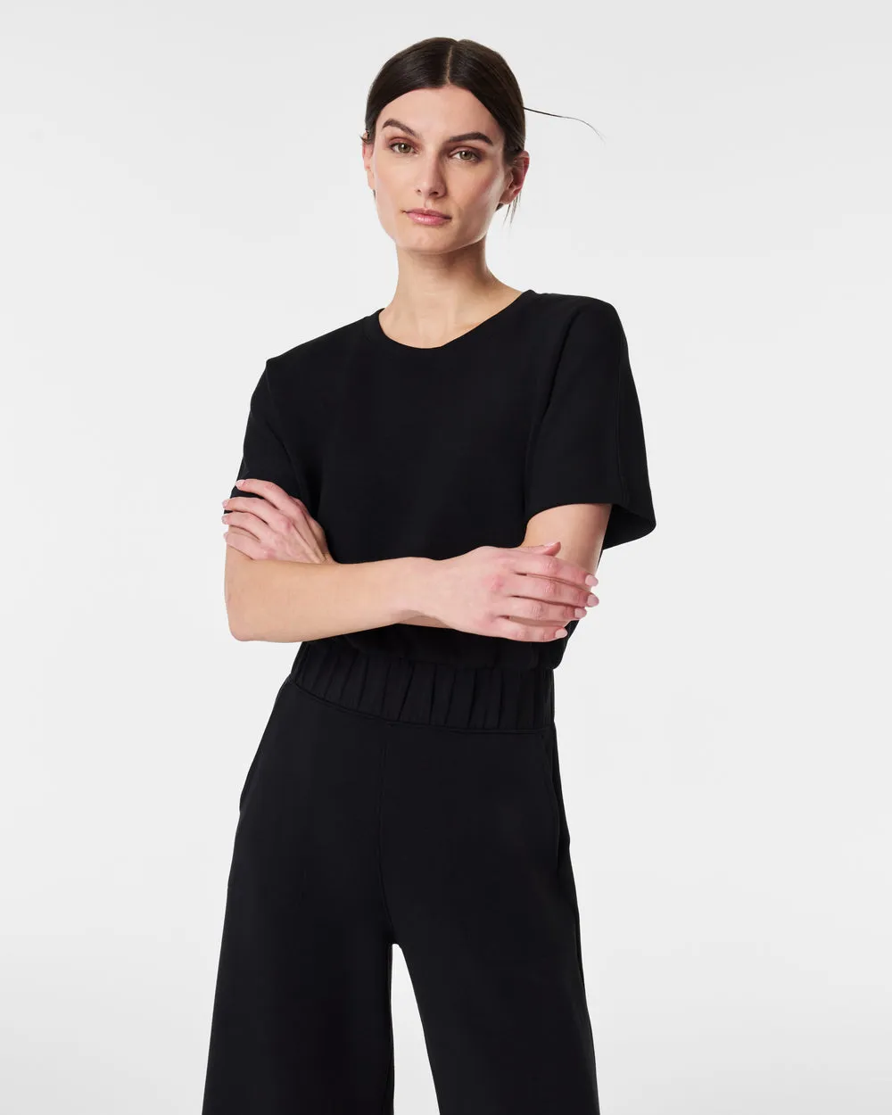 AIRESSENTIALS CROP WIDE LEG JUMPSUIT