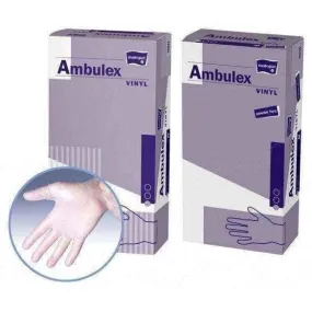 Ambulex Vinyl gloves powdered non sterile size of M x 100 pieces