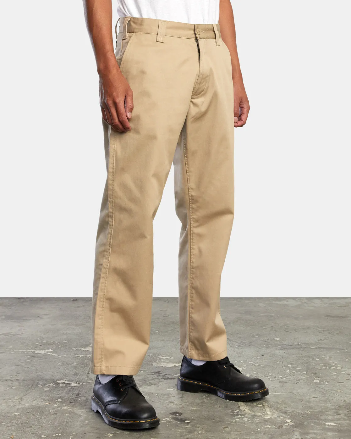 Americana Relaxed Fit Chino Pants - Khaki