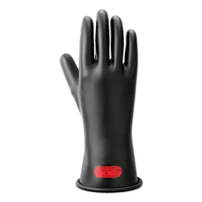 Ansell Marigold® Rubber Insulating Glove, Size 10, Black, 11-378-4-10