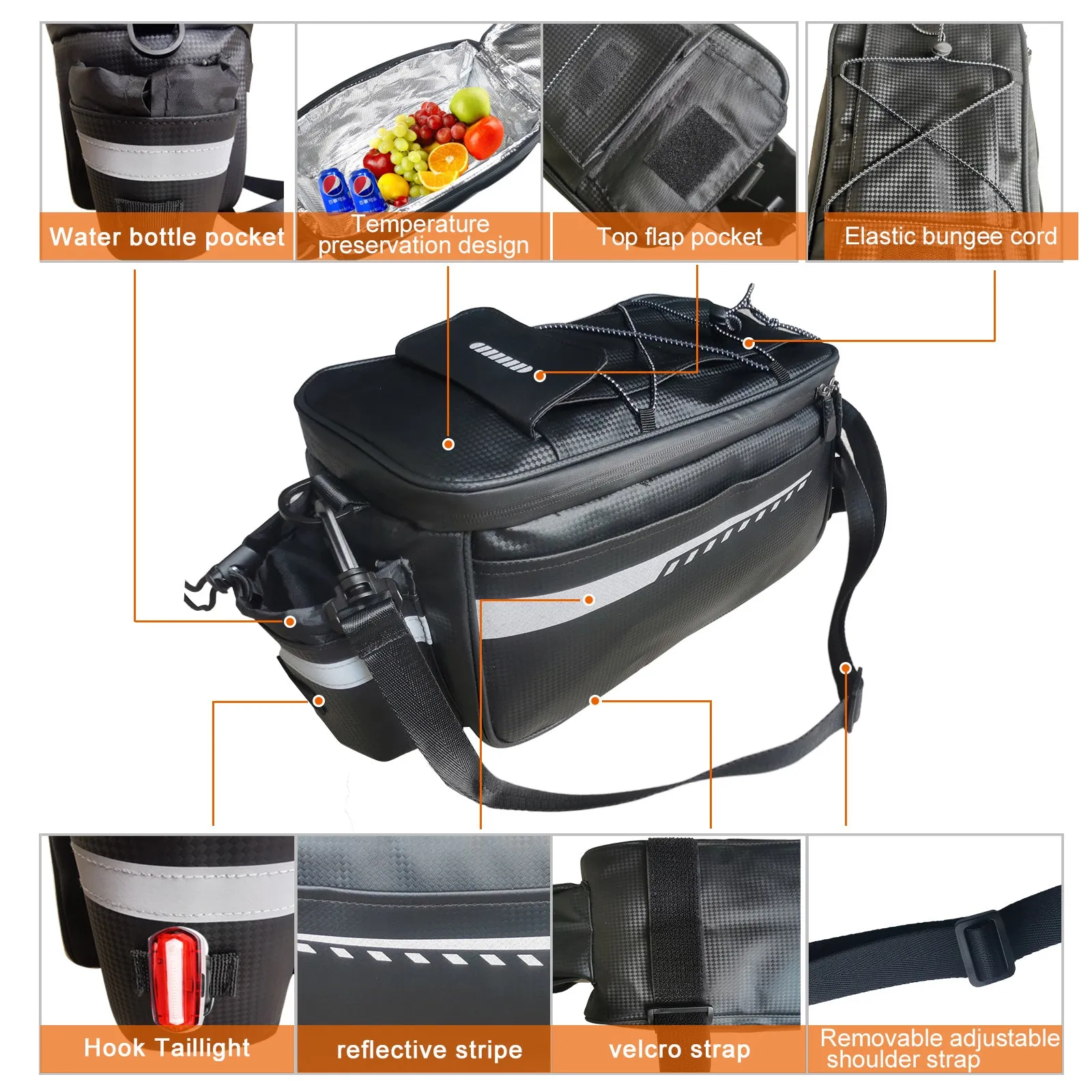 B735 Insulation Bike Pannier Bag