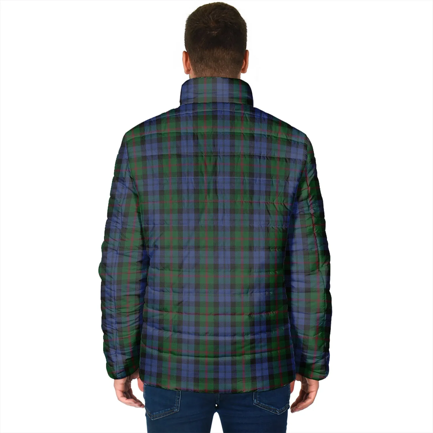 Baird Tartan Padded Jacket with Family Crest