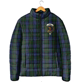 Baird Tartan Padded Jacket with Family Crest