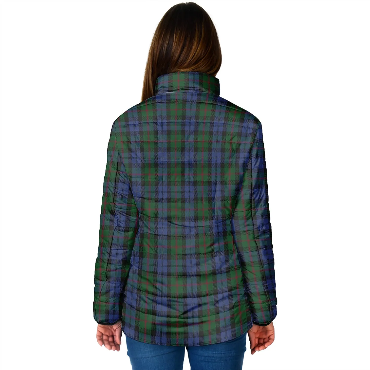 Baird Tartan Padded Jacket with Family Crest