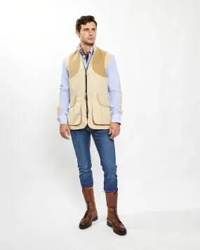 Banks Field Vest in Tan Nylon