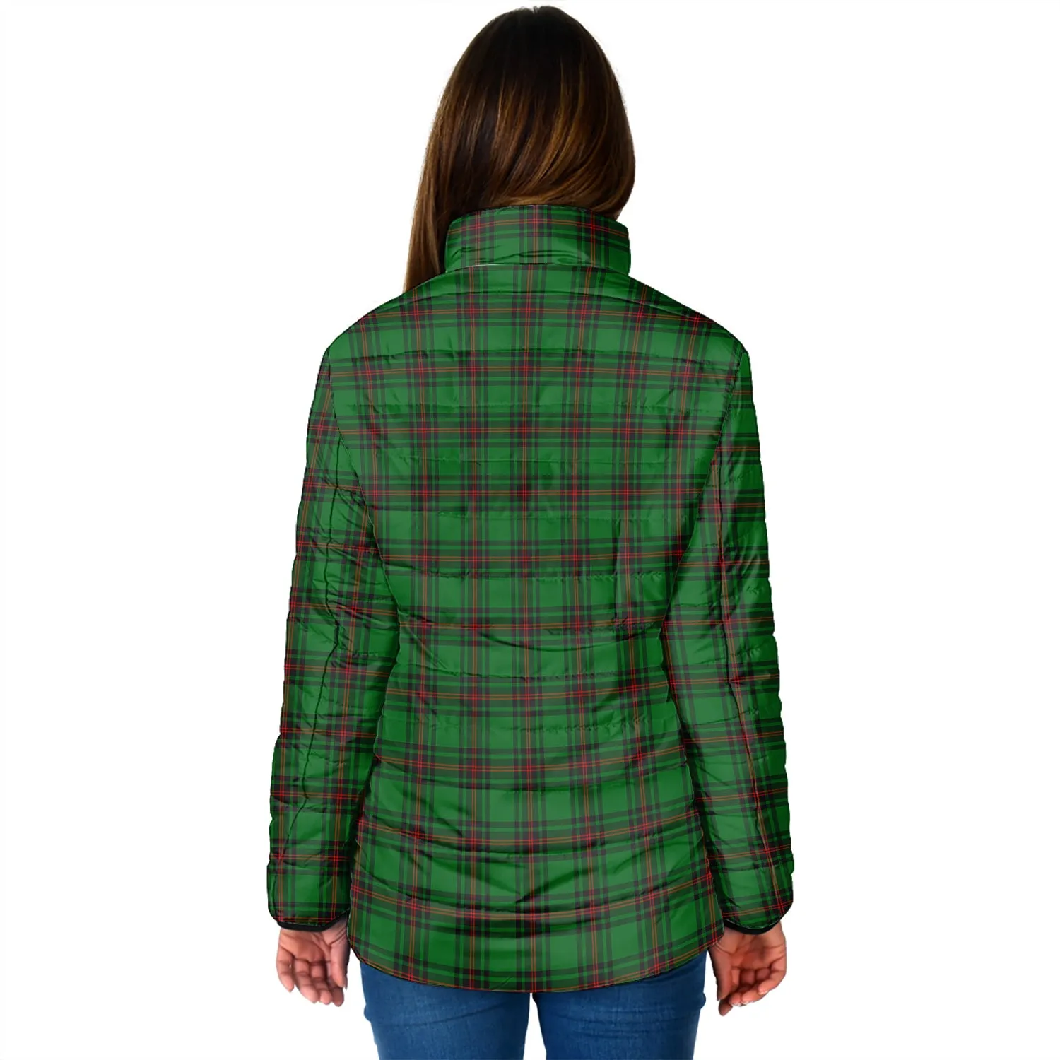 Beveridge Tartan Padded Jacket with Family Crest