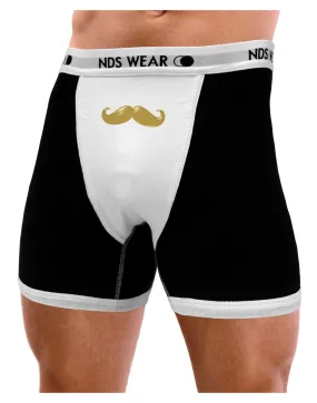 Big Gold Blonde Mustache Mens Boxer Brief Underwear