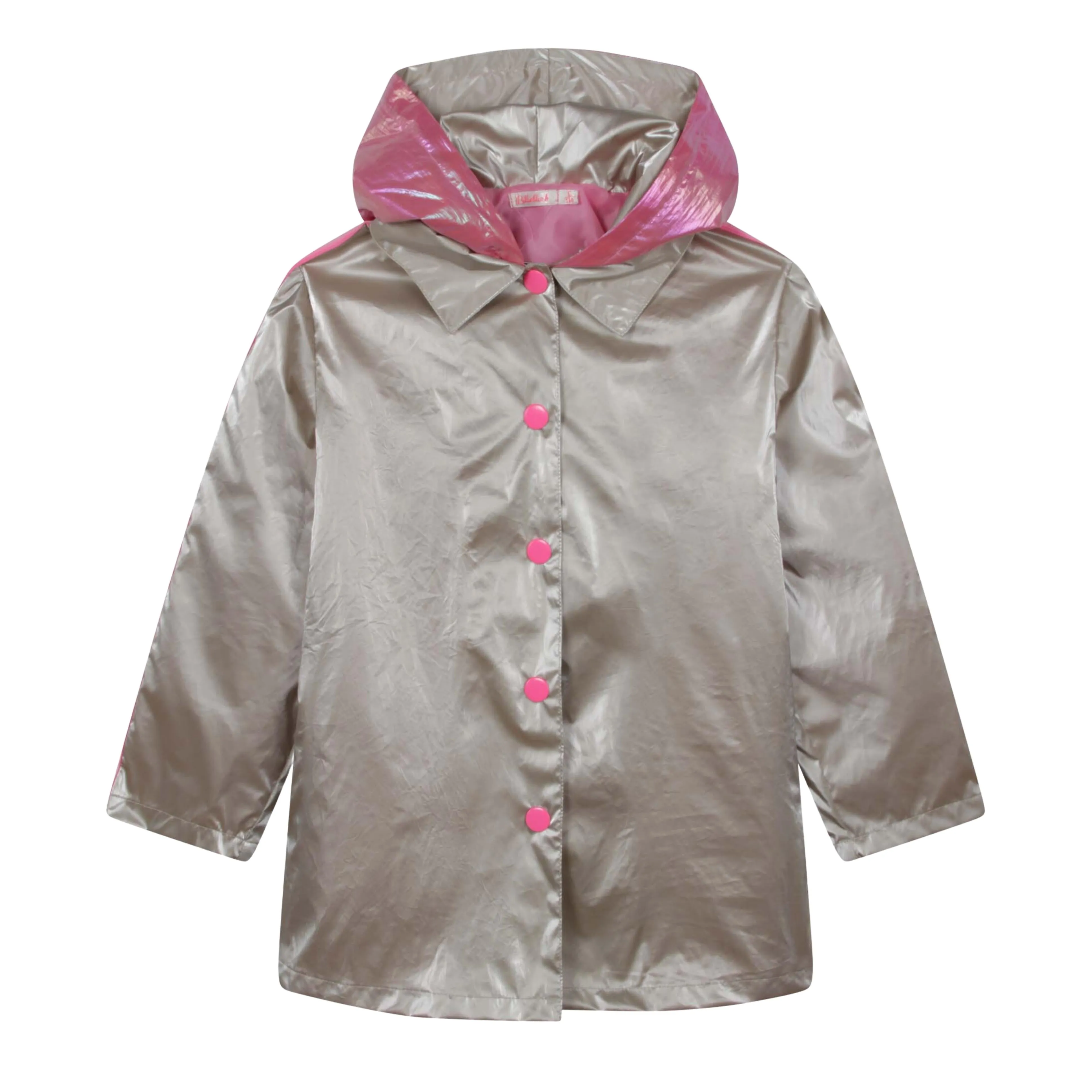 Billieblush Golden Windcheater Hooded Raincoat