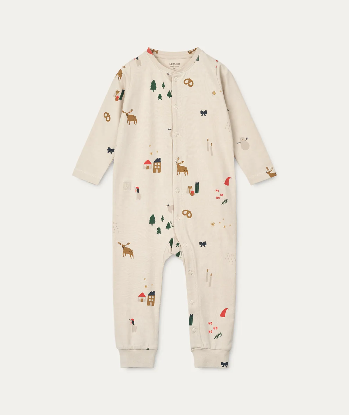 Birk Printed Pyjamas Jumpsuit - Holiday / Sandy