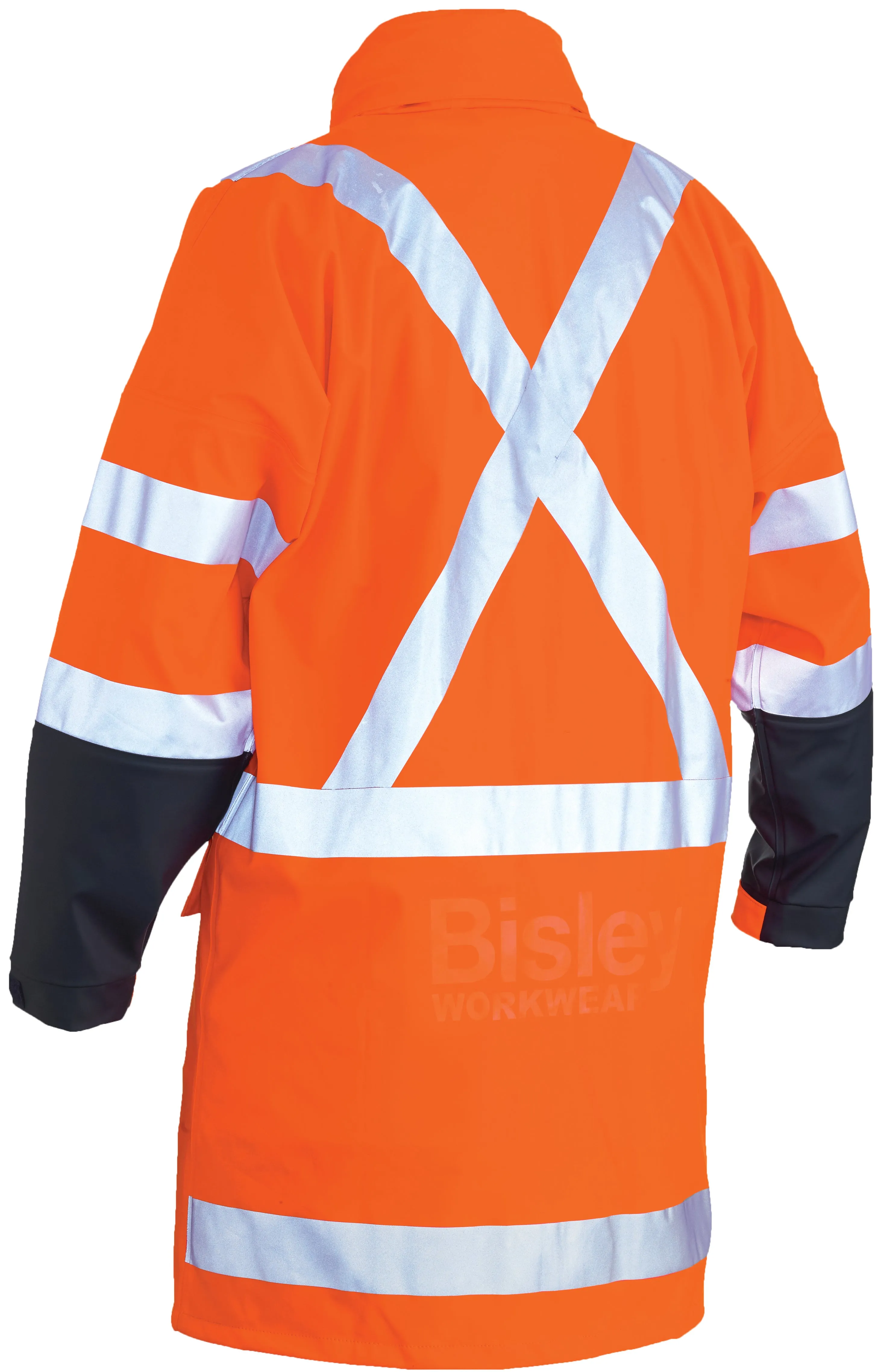 BJ6955XT Bisley TTMC-W 3M Taped Two Tone Hi Vis Stretch Pu Rain Coat