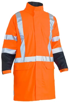 BJ6955XT Bisley TTMC-W 3M Taped Two Tone Hi Vis Stretch Pu Rain Coat