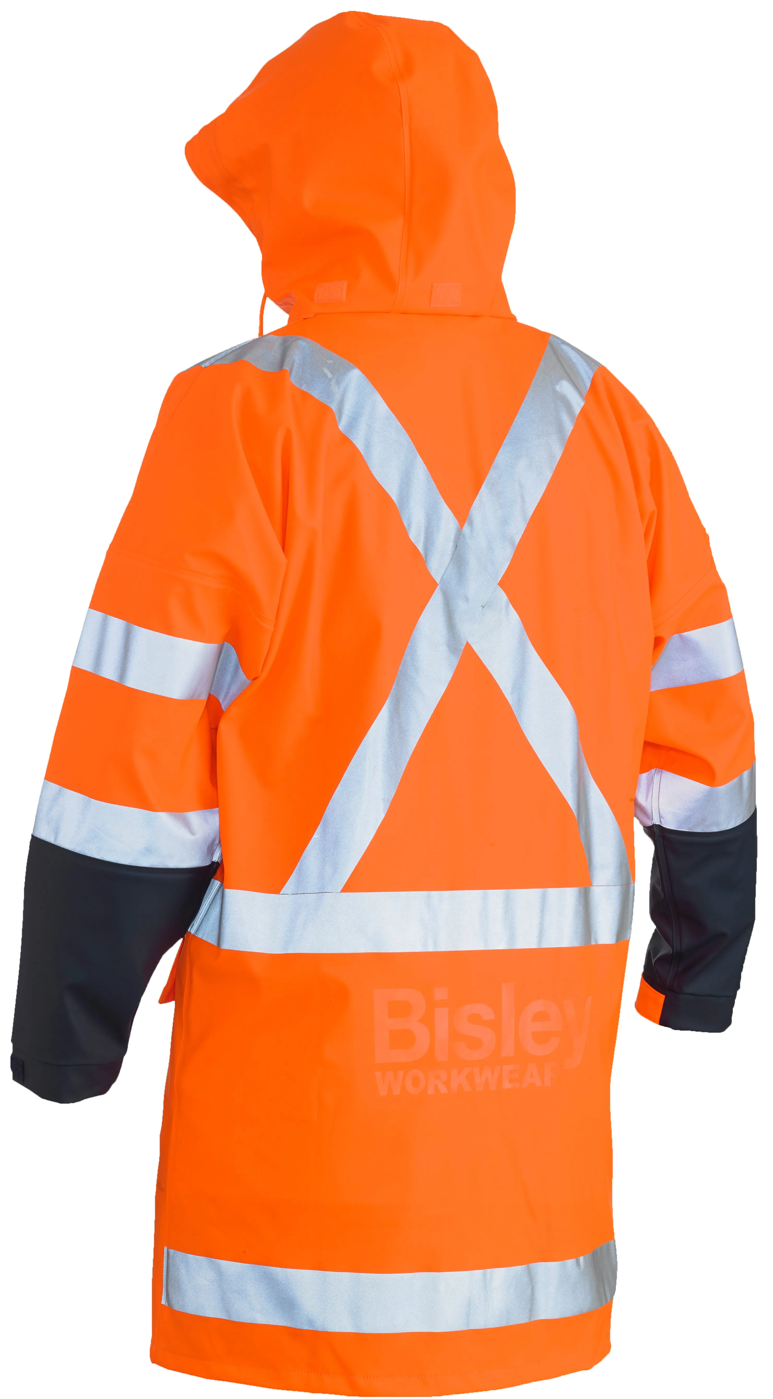 BJ6955XT Bisley TTMC-W 3M Taped Two Tone Hi Vis Stretch Pu Rain Coat