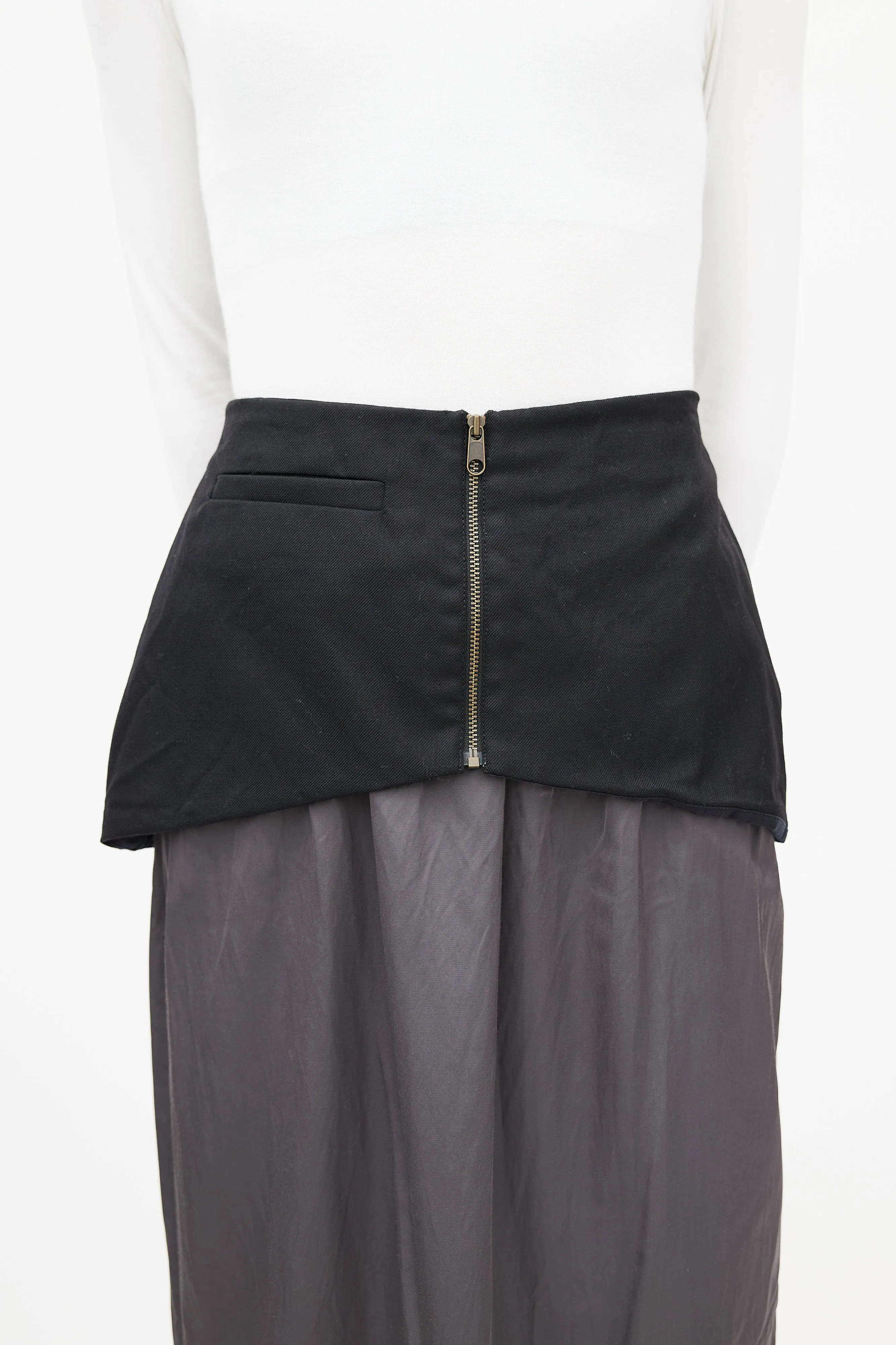 Black & Grey Layered Skirt