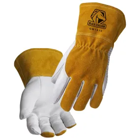 BLACK STALLION GM1510 - BSX Leather Reinforced Kevlar MIG Welding Gloves, Medium