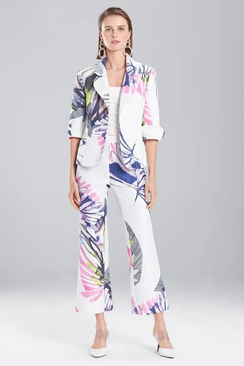 Botanical Palms Cropped Jacket