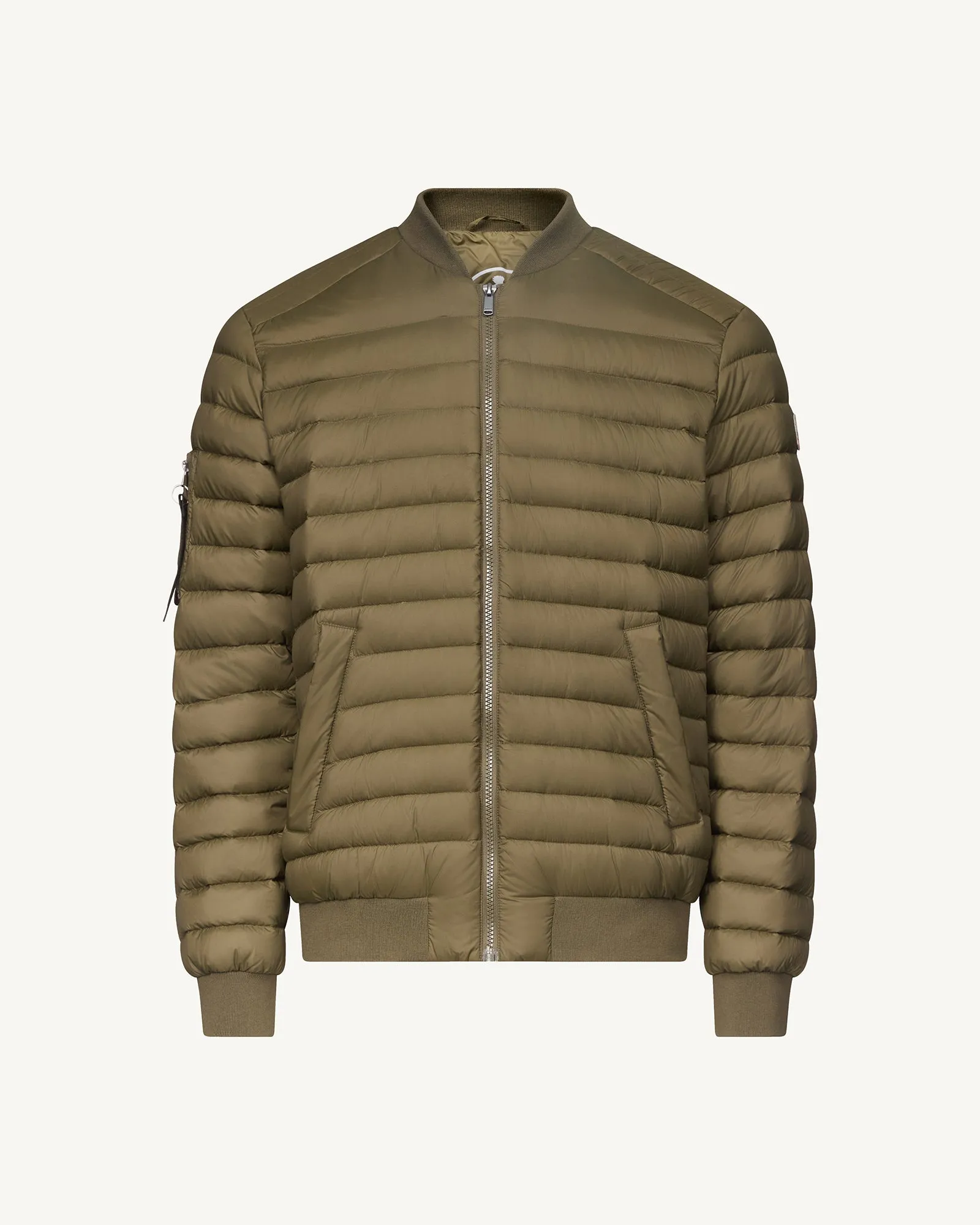 Brian bomber-style down jacket Army