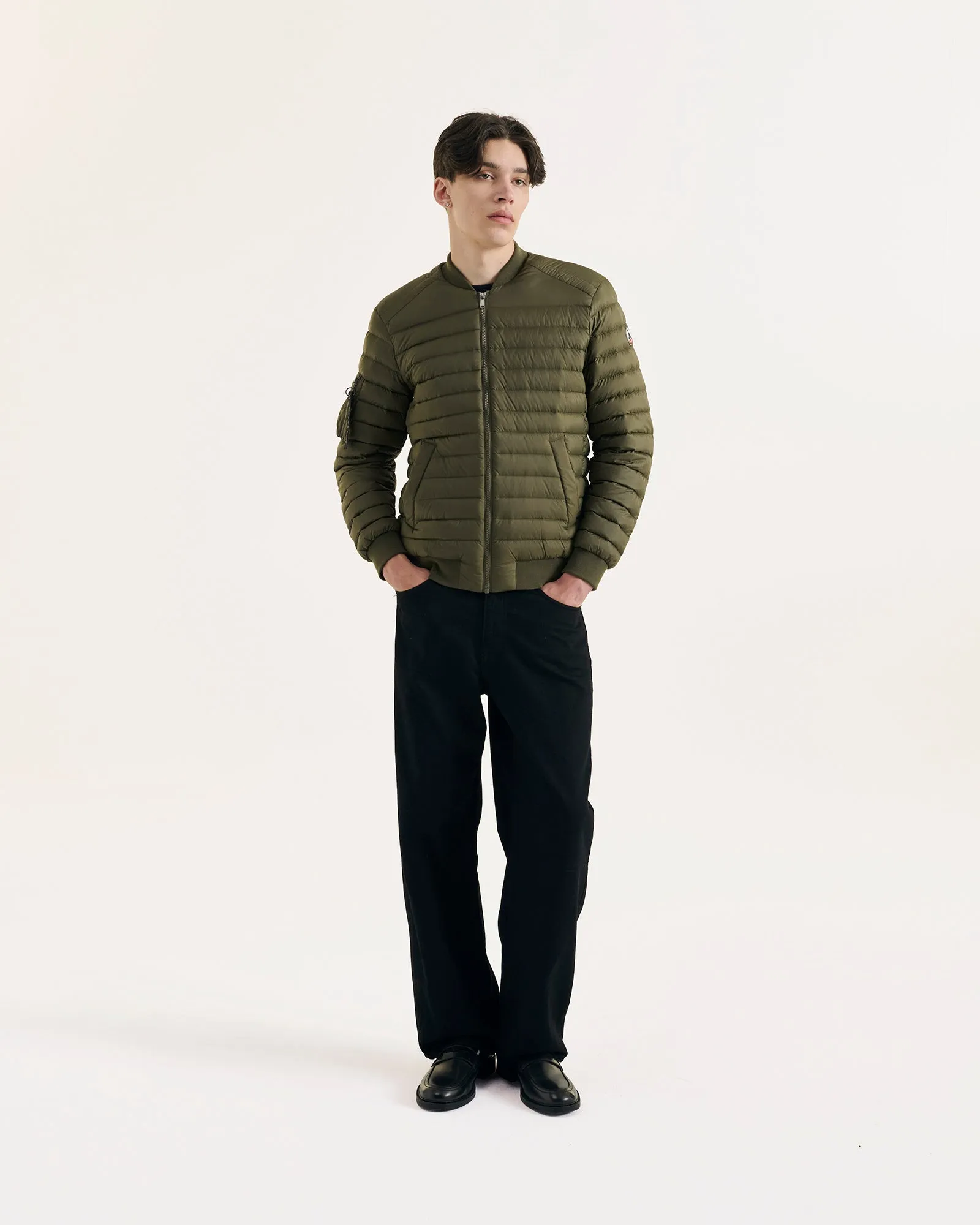 Brian bomber-style down jacket Army