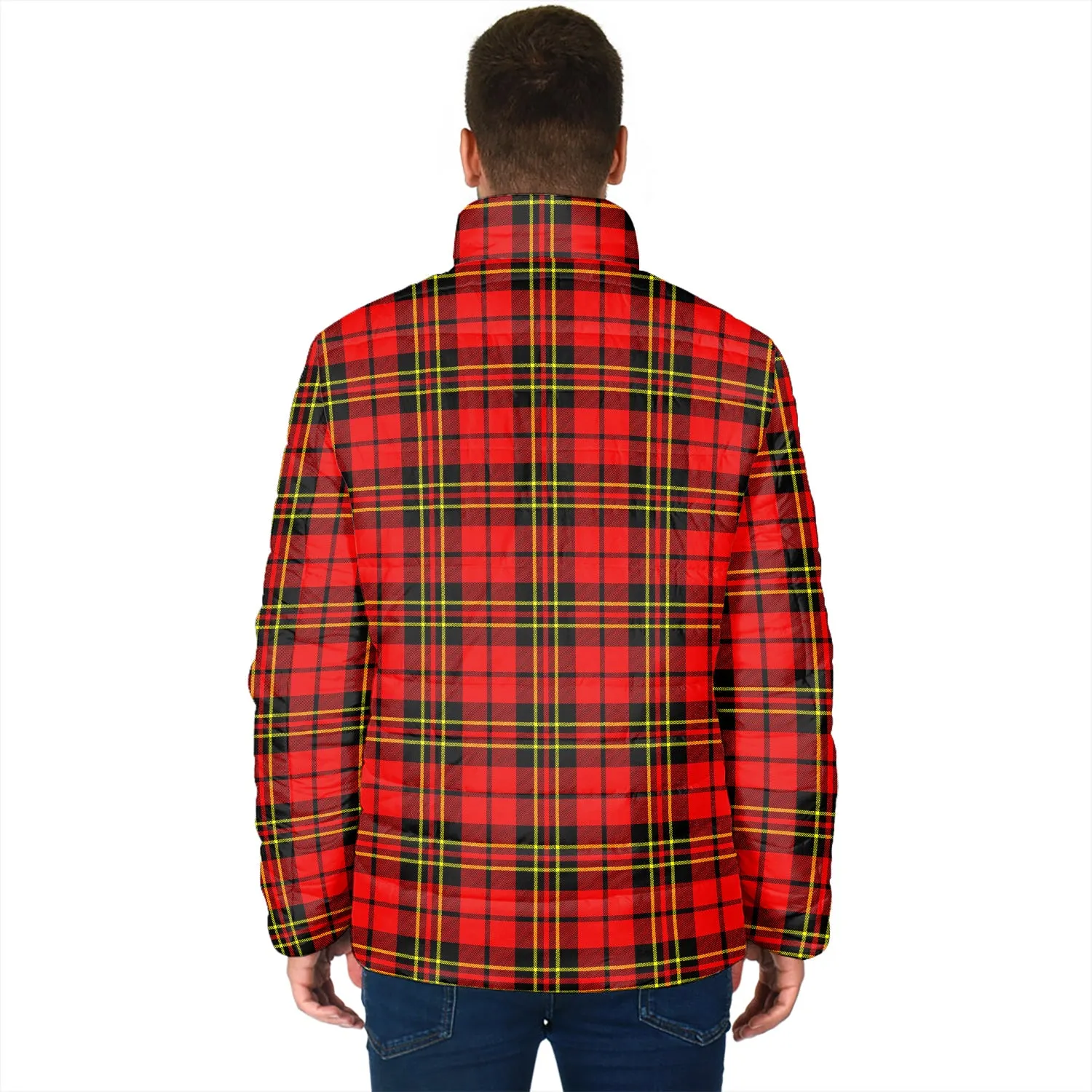 Brodie Modern Tartan Padded Jacket with Family Crest