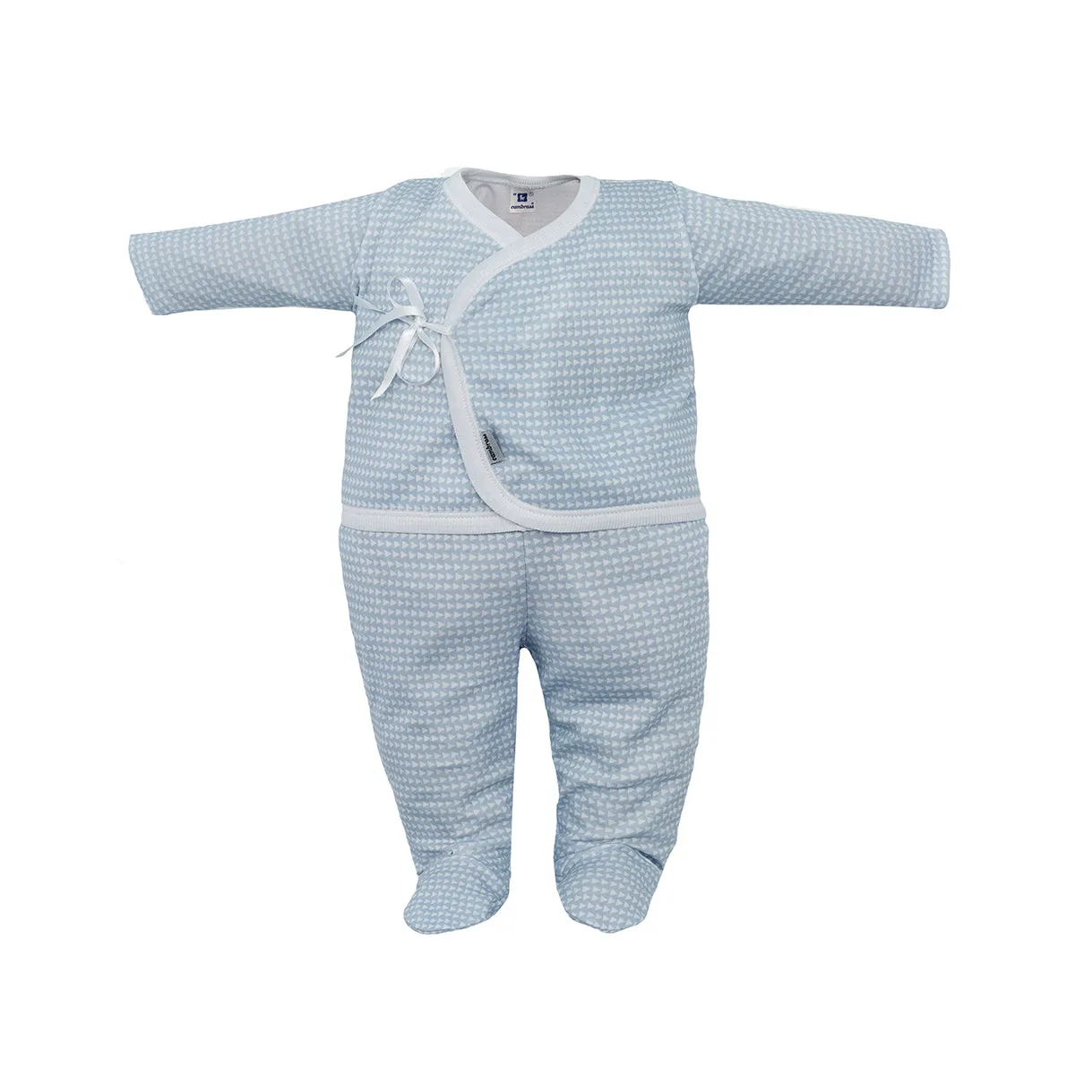 Cambrass Newborn Shirt Crossed Panty Blue