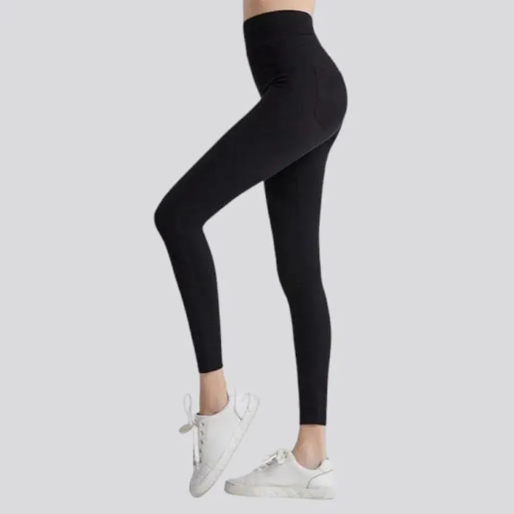 Casual skinny women's denim leggings