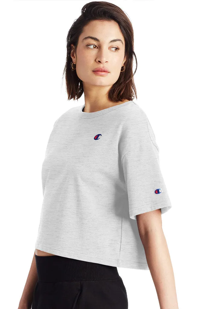 Champion Heritage Cropped Women's Tee, C Logo