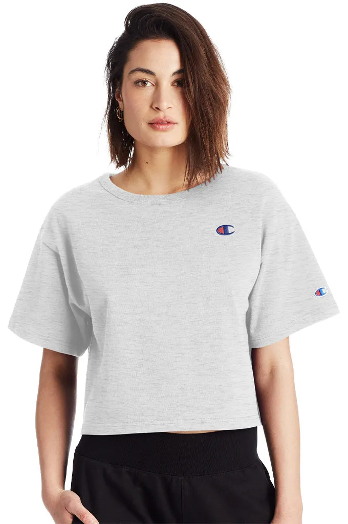 Champion Heritage Cropped Women's Tee, C Logo