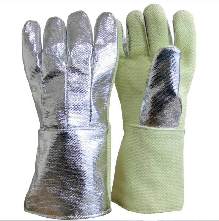 Chicago Protective Apparel 234-AKV-KV High Heat 14” Five Finger Gloves Aluminized Para Aramid | No Sales Tax