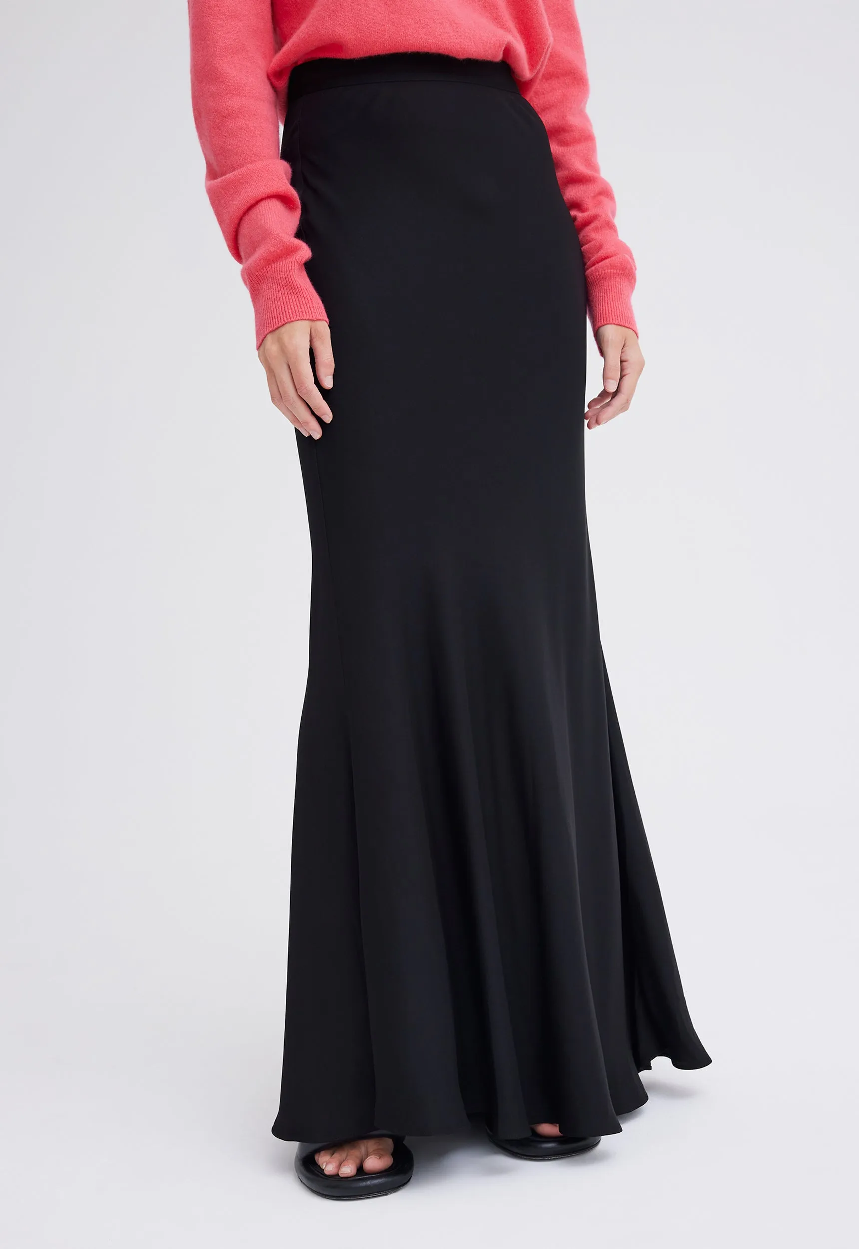 Civic Bias Maxi Skirt - Black