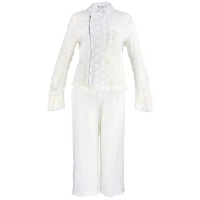 COMME DES GARCONS White Eyelet Ensemble