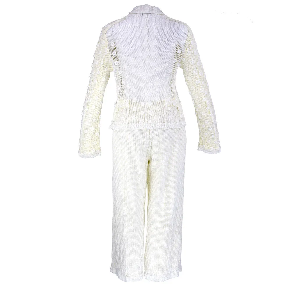 COMME DES GARCONS White Eyelet Ensemble